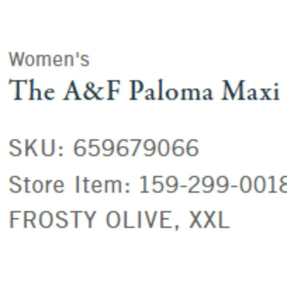 The A&F Paloma Maxi Dress - Frosty Olive XXL